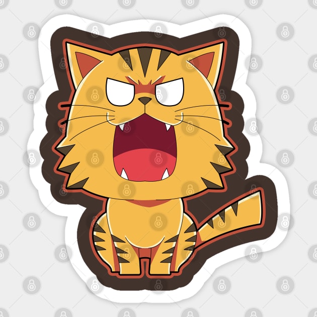 Little Tiger Sticker by WarGreymonZero